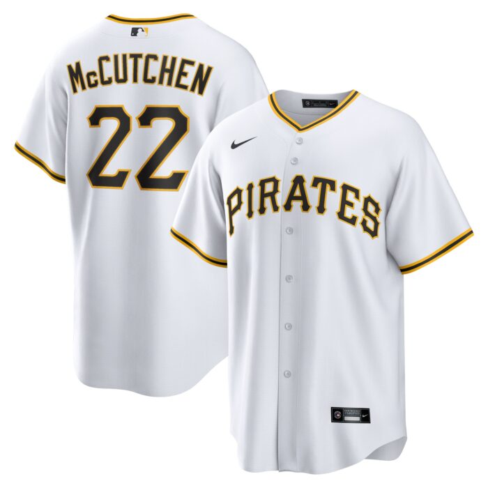 Men’s Pittsburgh Pirates Andrew McCutchen Nike White Replica Player Jersey