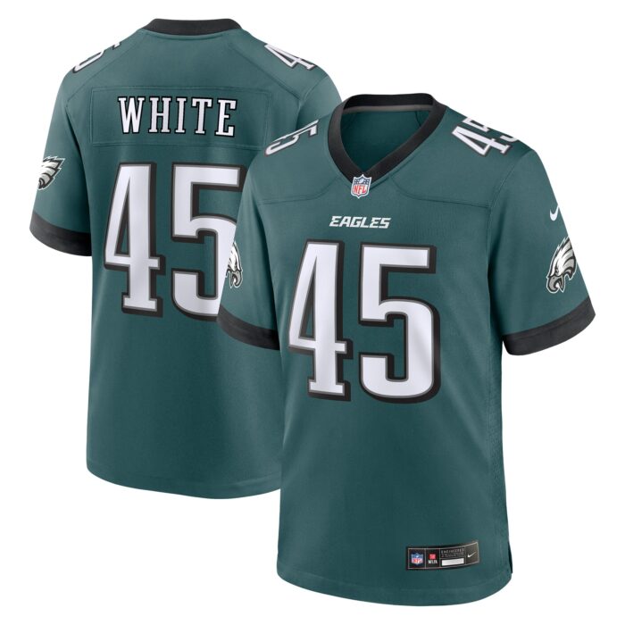 Men’s Philadelphia Eagles Devin White Nike Midnight Green Game Jersey