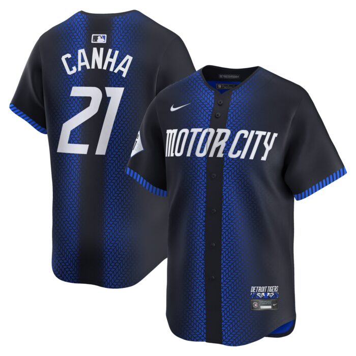 Men’s Detroit Tigers Mark Canha Nike Navy 2024 City Connect Limited Jersey