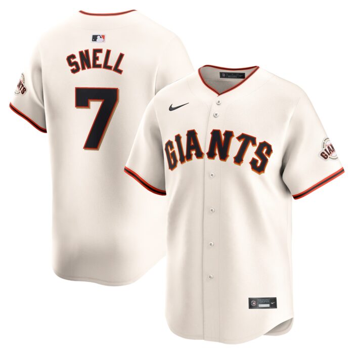 Men’s San Francisco Giants Blake Snell Nike Cream Home Limited Jersey