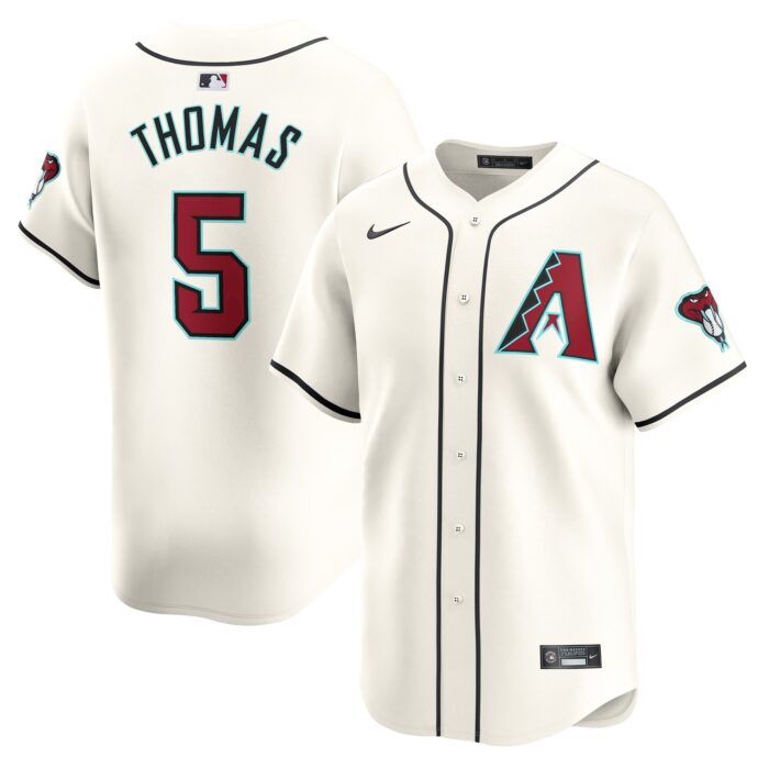 Men’s Arizona Diamondbacks Alek Thomas Nike White Home Limited Player Jersey