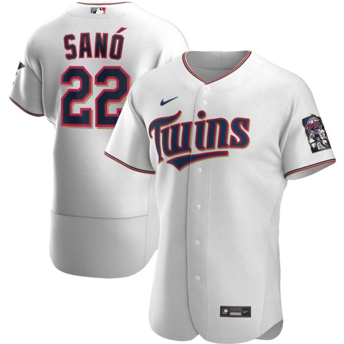 Men’s Minnesota Twins Miguel Sano Nike White Home Authentic Player Jersey