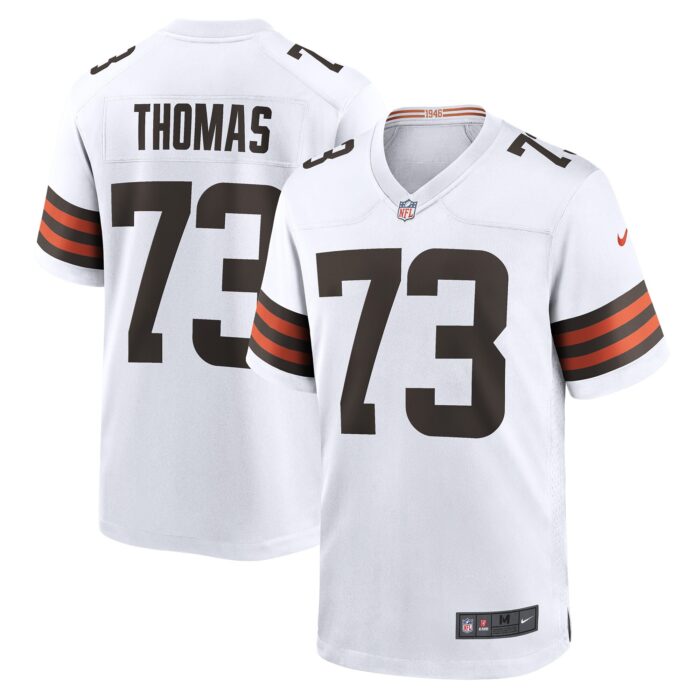 Men’s Cleveland Browns Joe Thomas Nike White Retired Game Player Jersey
