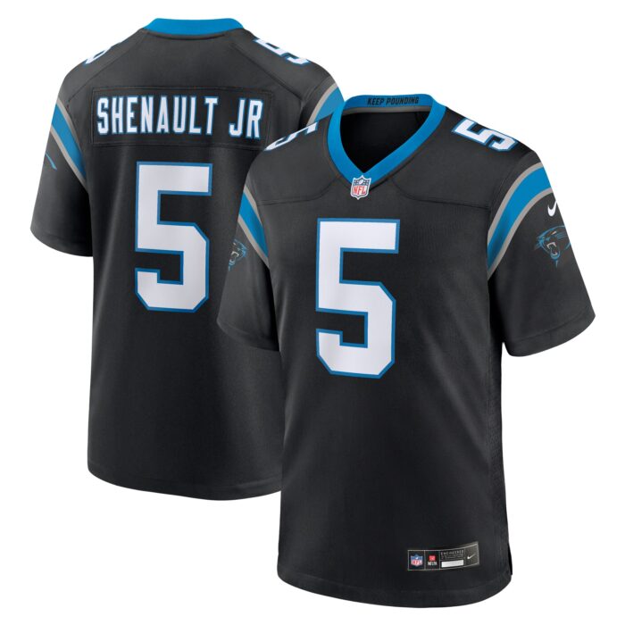 Men’s Carolina Panthers Laviska Shenault Jr. Nike Black Team Game Jersey