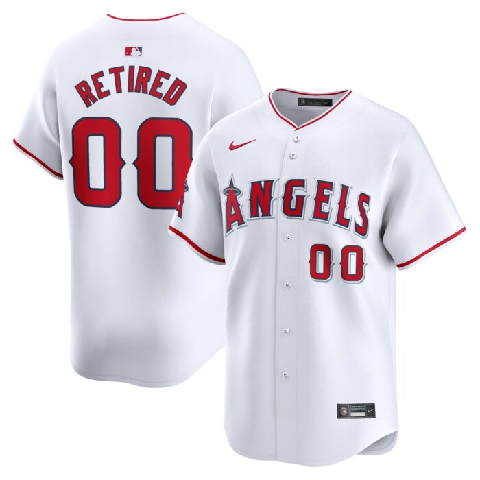 Men’s Los Angeles Angels Nike White Home Limited Pick-A-Player Retired Roster Jersey