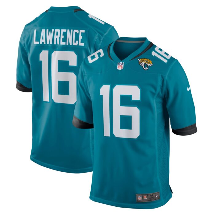 Men’s Jacksonville Jaguars Trevor Lawrence Nike Teal 2021 NFL Draft First Round Pick Game Jersey
