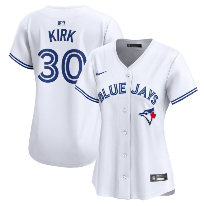 Women’s Toronto Blue Jays Alejandro Kirk Nike White Home Limited Player Jersey