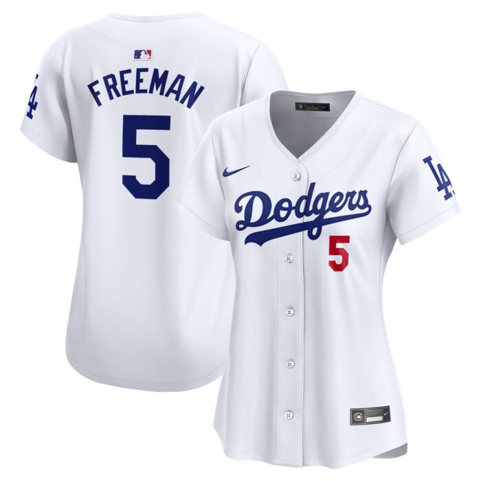 Women’s Los Angeles Dodgers Freddie Freeman Nike White Home Limited Player Jersey