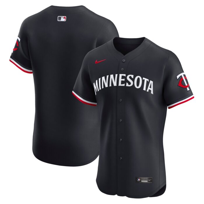 Men’s Minnesota Twins Nike Navy Alternate Vapor Premier Elite Patch Jersey