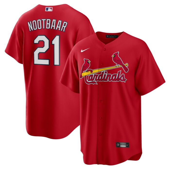 Men’s St. Louis Cardinals Lars Nootbaar Nike Red Big & Tall Alternate Replica Player Jersey