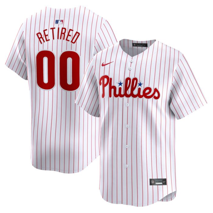 Men’s Philadelphia Phillies Nike White Home Limited Pick-A-Player Retired Roster Jersey