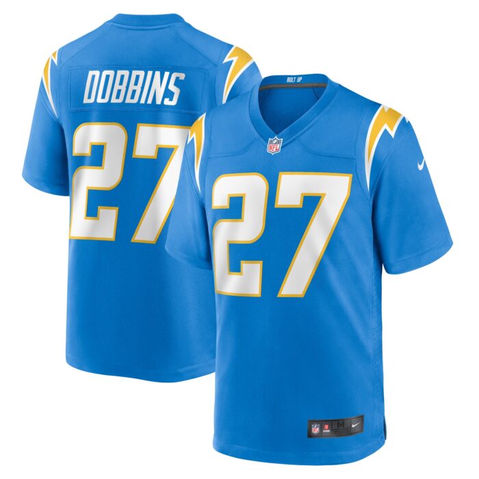 Men’s Los Angeles Chargers J.K. Dobbins Nike Powder Blue Team Game Jersey