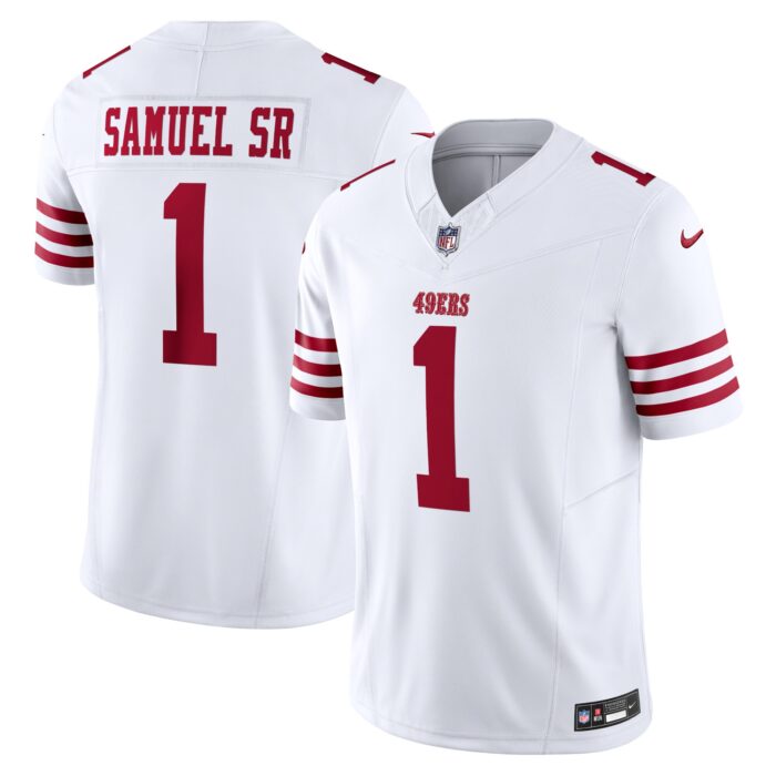 Men’s San Francisco 49ers Deebo Samuel Sr Nike White Vapor F.U.S.E. Limited Jersey