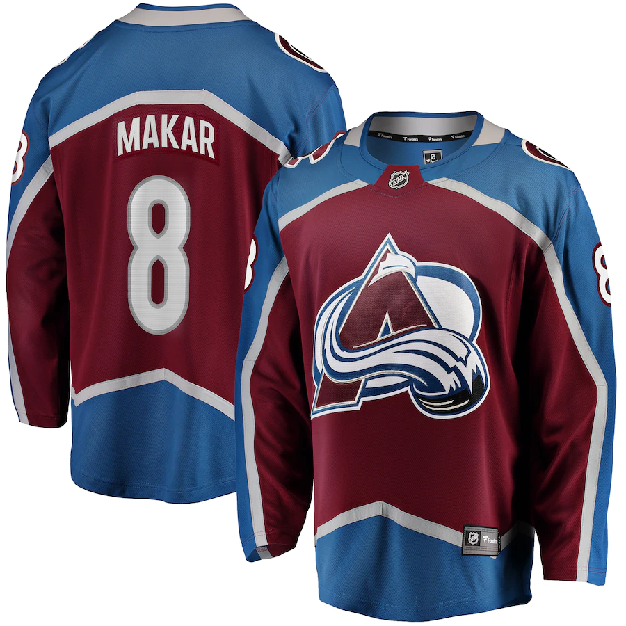 Men's Colorado Avalanche Cale Makar Burgundy Home Premier Breakaway Player Jersey