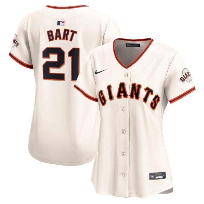Women’s San Francisco Giants Joey Bart Nike Cream Home Limited Player Jersey