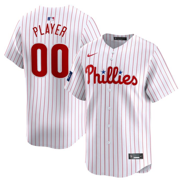 Men’s Philadelphia Phillies Nike White 2024 MLB World Tour London Series Home Pick-A-Player Limited Jersey