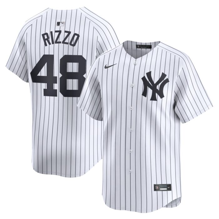 Men’s New York Yankees Anthony Rizzo Nike White Home Limited Player Jersey