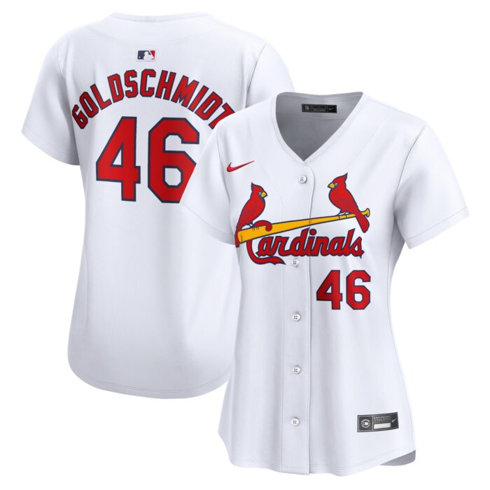Women’s St. Louis Cardinals Paul Goldschmidt Nike White Home Limited Player Jersey