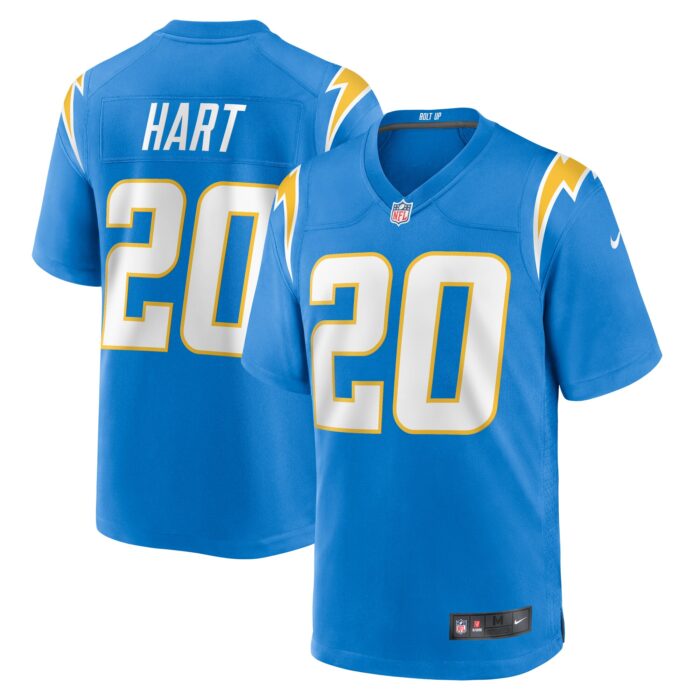 Men’s Los Angeles Chargers Cam Hart Nike Powder Blue Team Game Jersey