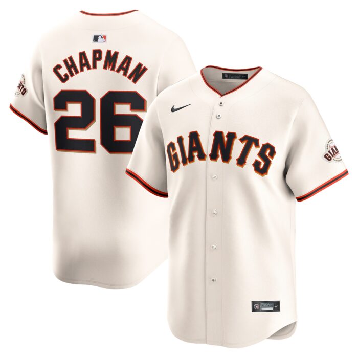 Men’s San Francisco Giants Matt Chapman Nike Cream Home Limited Player Jersey
