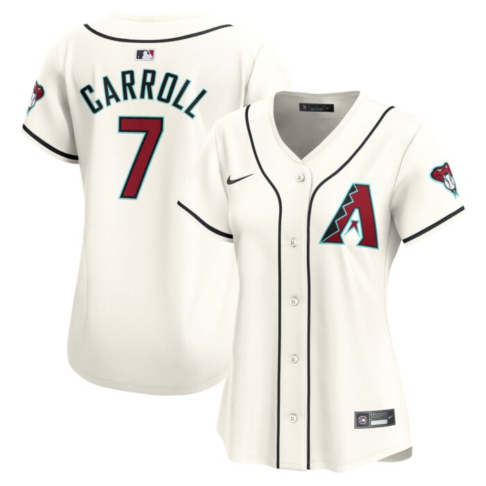 Women’s Arizona Diamondbacks Corbin Carroll Nike White Home Limited Player Jersey