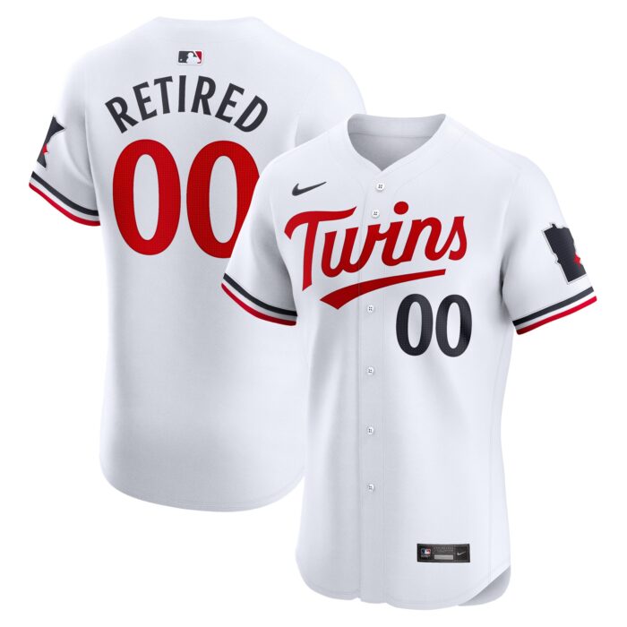Men’s Minnesota Twins Nike White Home Elite Pick-A-Player Retired Roster Jersey