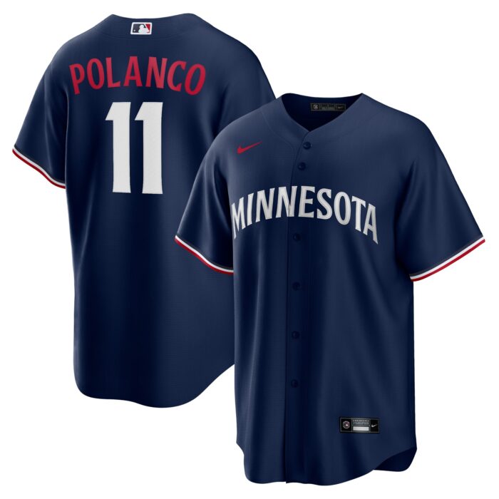 Men’s Minnesota Twins Jorge Polanco Nike Navy Alternate Replica Player Jersey