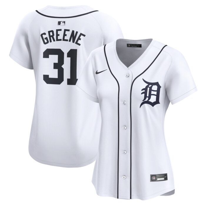Women’s Detroit Tigers Riley Greene Nike White Home Limited Player Jersey