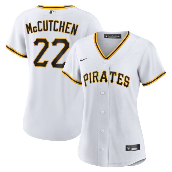 Women’s Pittsburgh Pirates Andrew McCutchen Nike White Home Replica Player Jersey