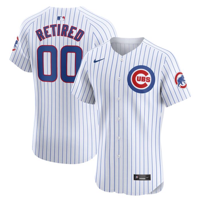 Men’s Chicago Cubs Nike White Home Elite Pick-A-Player Retired Roster Jersey