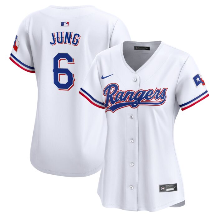 Women’s Texas Rangers Josh Jung Nike White Home Limited Player Jersey
