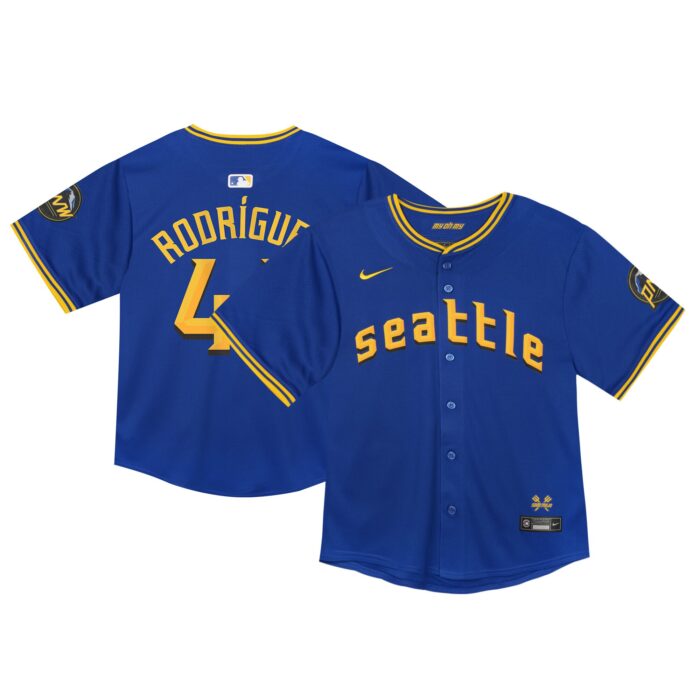 Toddler Seattle Mariners Nike Navy City Connect Limited Player Jersey