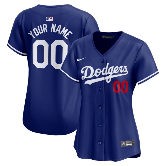 Women’s Los Angeles Dodgers Nike Royal Alternate Limited Custom Jersey