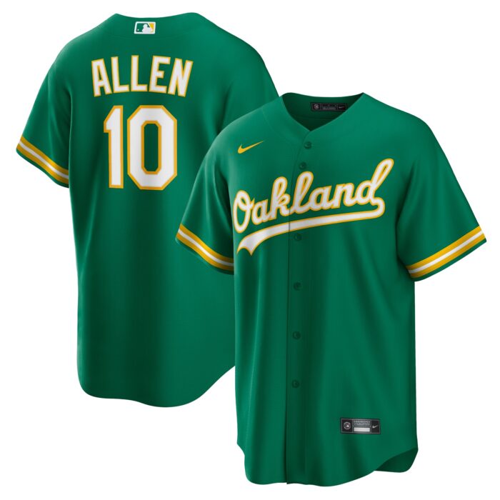 Men’s Oakland Athletics Nick Allen Nike Kelly Green Alternate Replica Jersey