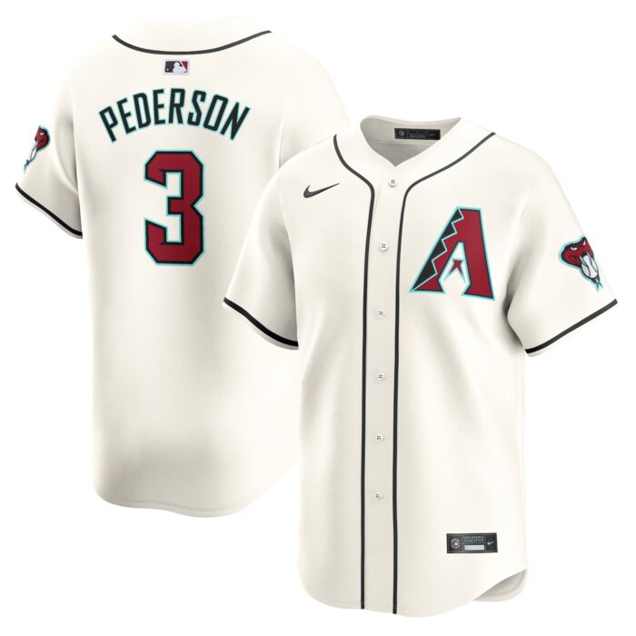 Men’s Arizona Diamondbacks Joc Pederson Nike White Home Limited Player Jersey