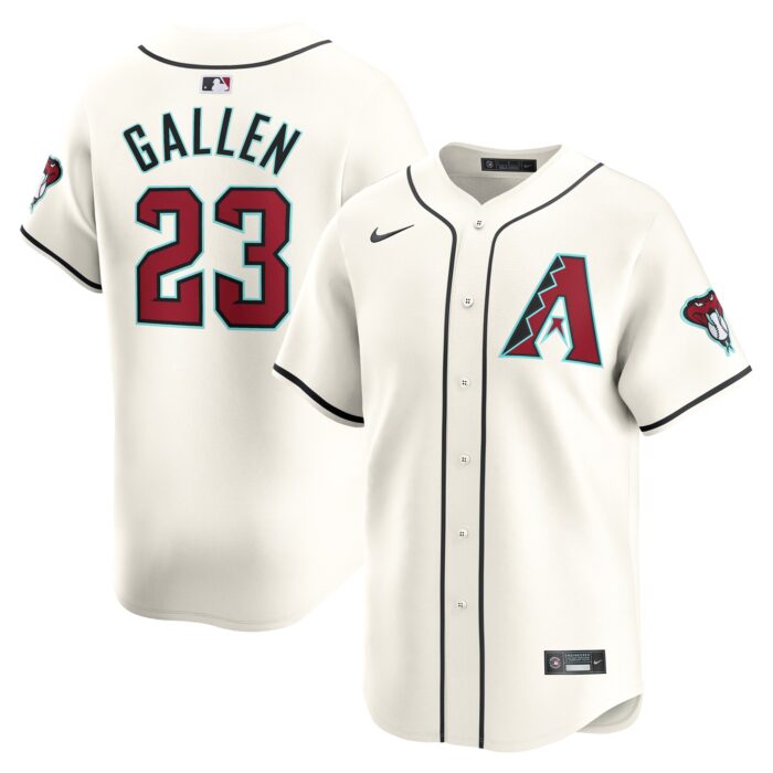 Men’s Arizona Diamondbacks Zac Gallen Nike White Home Limited Player Jersey
