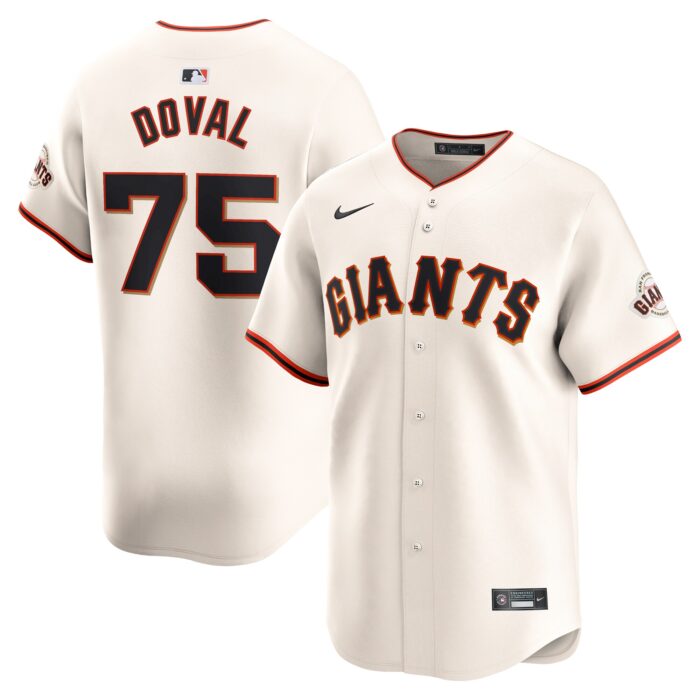 Men’s San Francisco Giants Camilo Doval Nike Cream Home Limited Player Jersey