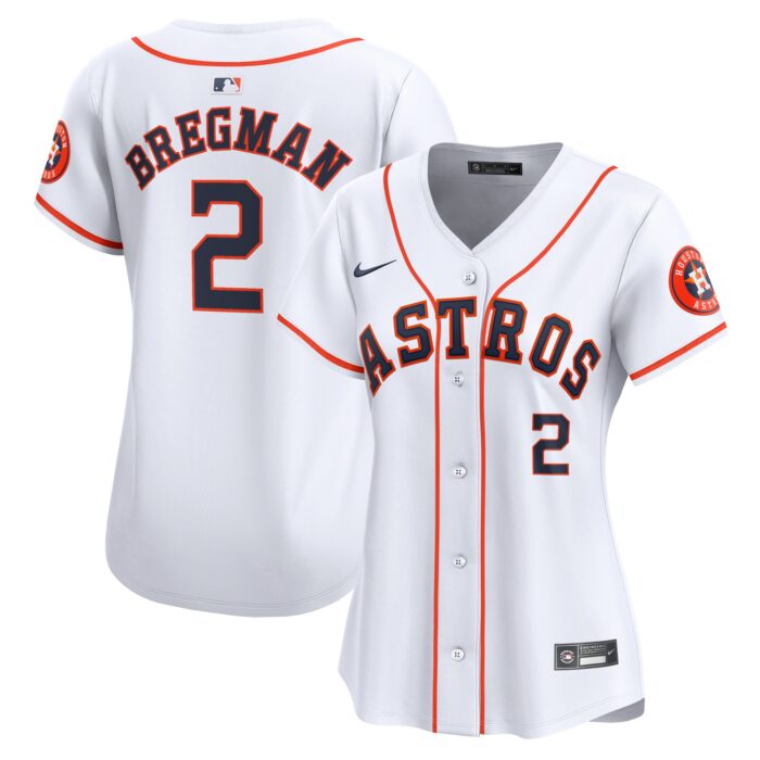 Women’s Houston Astros Alex Bregman Nike White Home Limited Player Jersey