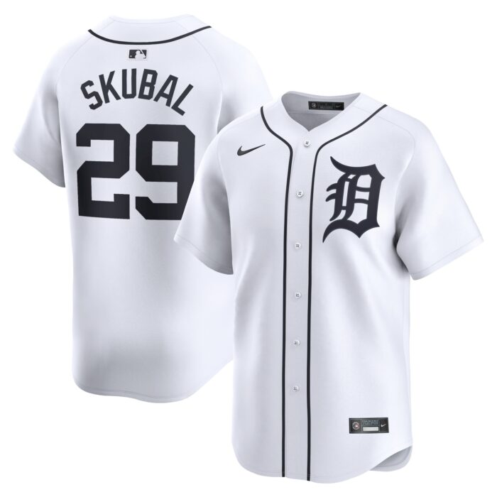 Men’s Detroit Tigers Tarik Skubal Nike White Home Limited Player Jersey