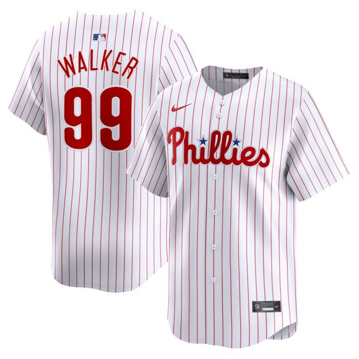 Men’s Philadelphia Phillies Taijuan Walker Nike White Home Limited Player Jersey