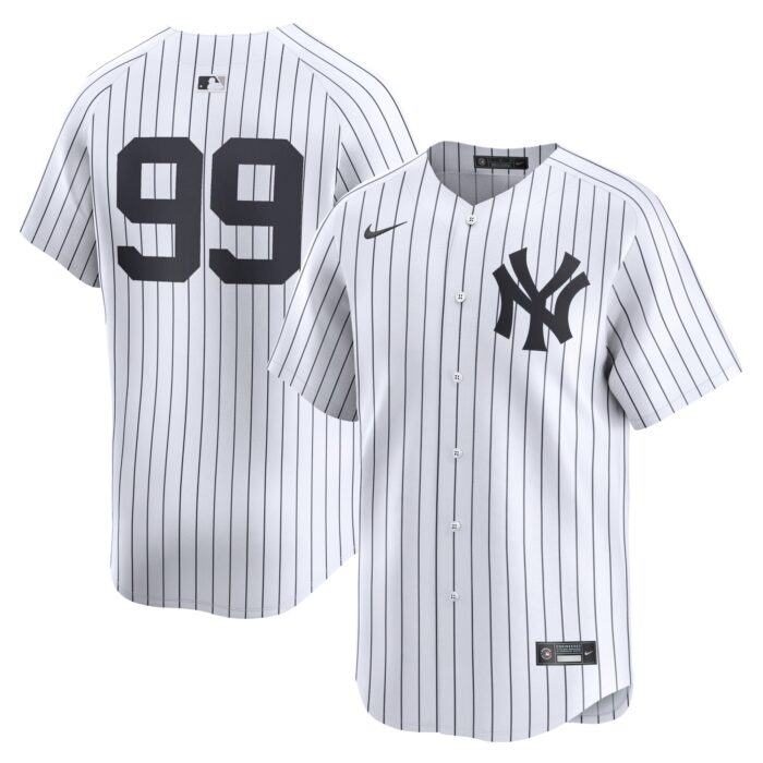 Men’s New York Yankees Aaron Judge Nike White Home Limited Player Jersey