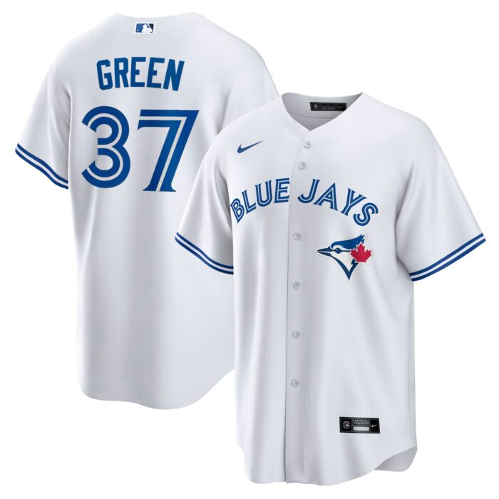Men’s Toronto Blue Jays Chad Green Nike White Home Replica Player Jersey