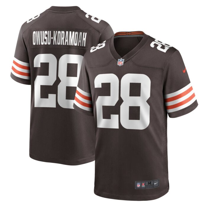 Men’s Cleveland Browns Jeremiah Owusu-Koramoah Nike Brown Game Player Jersey