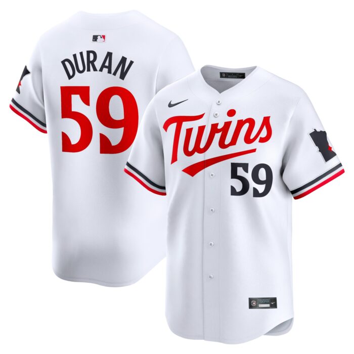 Men’s Minnesota Twins Jhoan Duran Nike White Home Limited Player Jersey