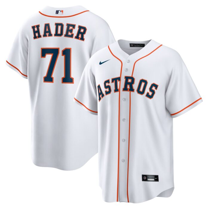 Men’s Houston Astros Josh Hader Nike White Home Replica Player Jersey