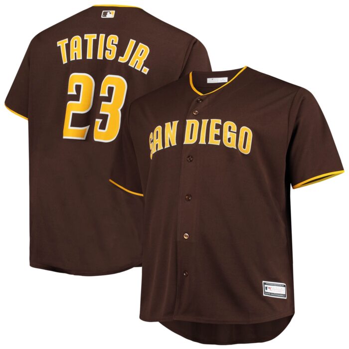 Men’s San Diego Padres Fernando Tatis Jr. Brown Big & Tall Replica Player Jersey
