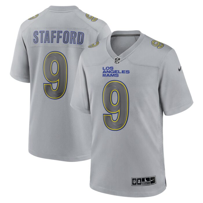 Men’s Los Angeles Rams Matthew Stafford Nike Gray Atmosphere Fashion Game Jersey
