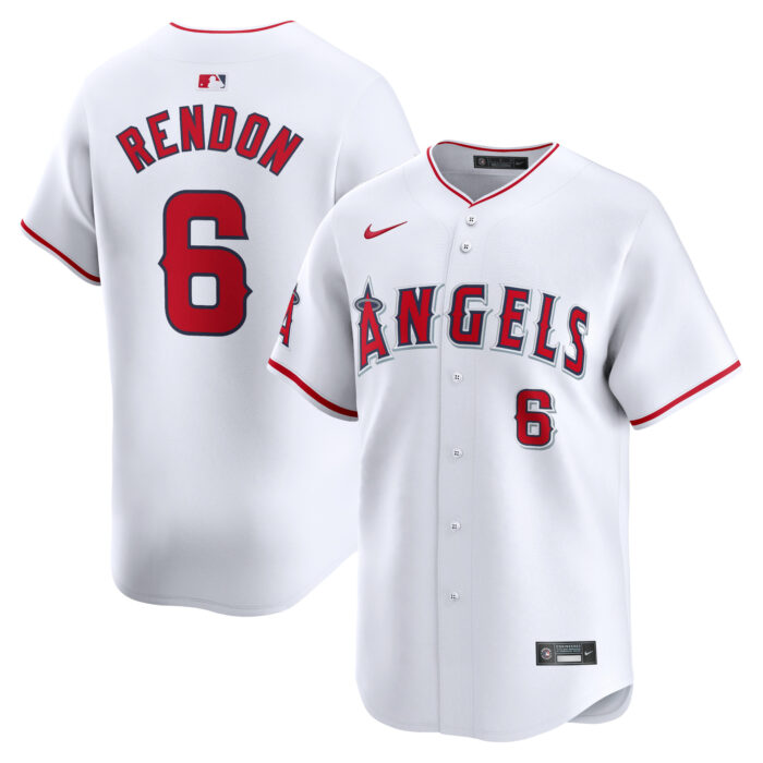 Men’s Los Angeles Angels Anthony Rendon Nike White Home Limited Player Jersey