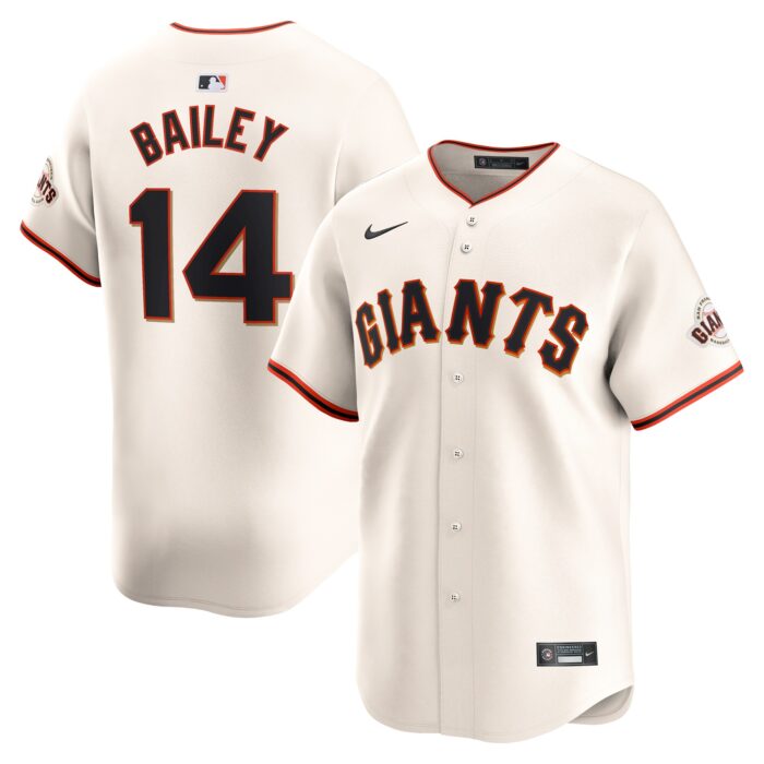 Men’s San Francisco Giants Patrick Bailey Nike Cream Home Limited Player Jersey