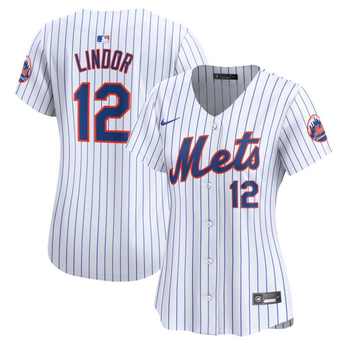 Women’s New York Mets Francisco Lindor Nike White Home Limited Player Jersey